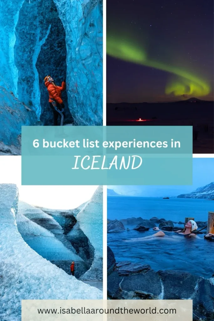 cover photo with different pictures from iceland