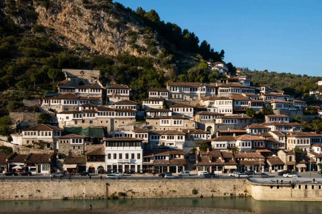 Bera: A riverside town with white houses in traditional Ottoman architecture - a must stop on your Albania itinerary