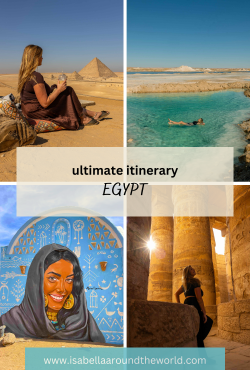 blog post cover "Ultimate Egypt Itinerary" Cairo, Luxor, Aswan, Siwa